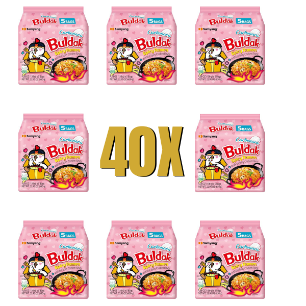 40x Buldak Ramen Carbonara I Buldak Nudeln