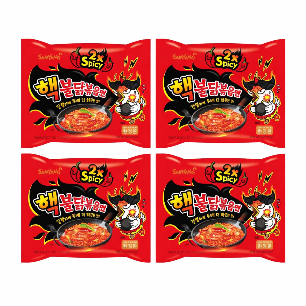 Buldak 2x Spicy Rot Hot Chicken Geschmack MHD 03.02.2026