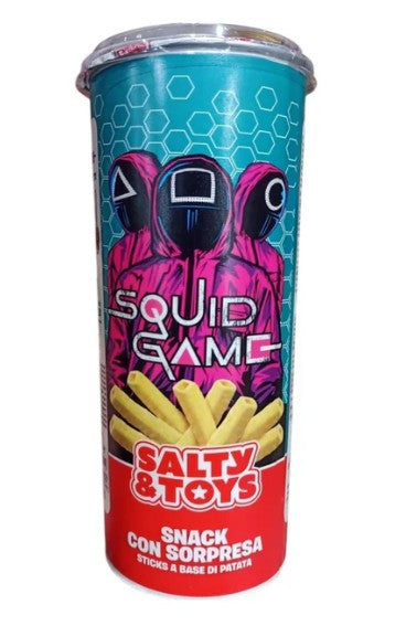 SNACK SQUID GAME 40 GR CANNISTER STRIPS