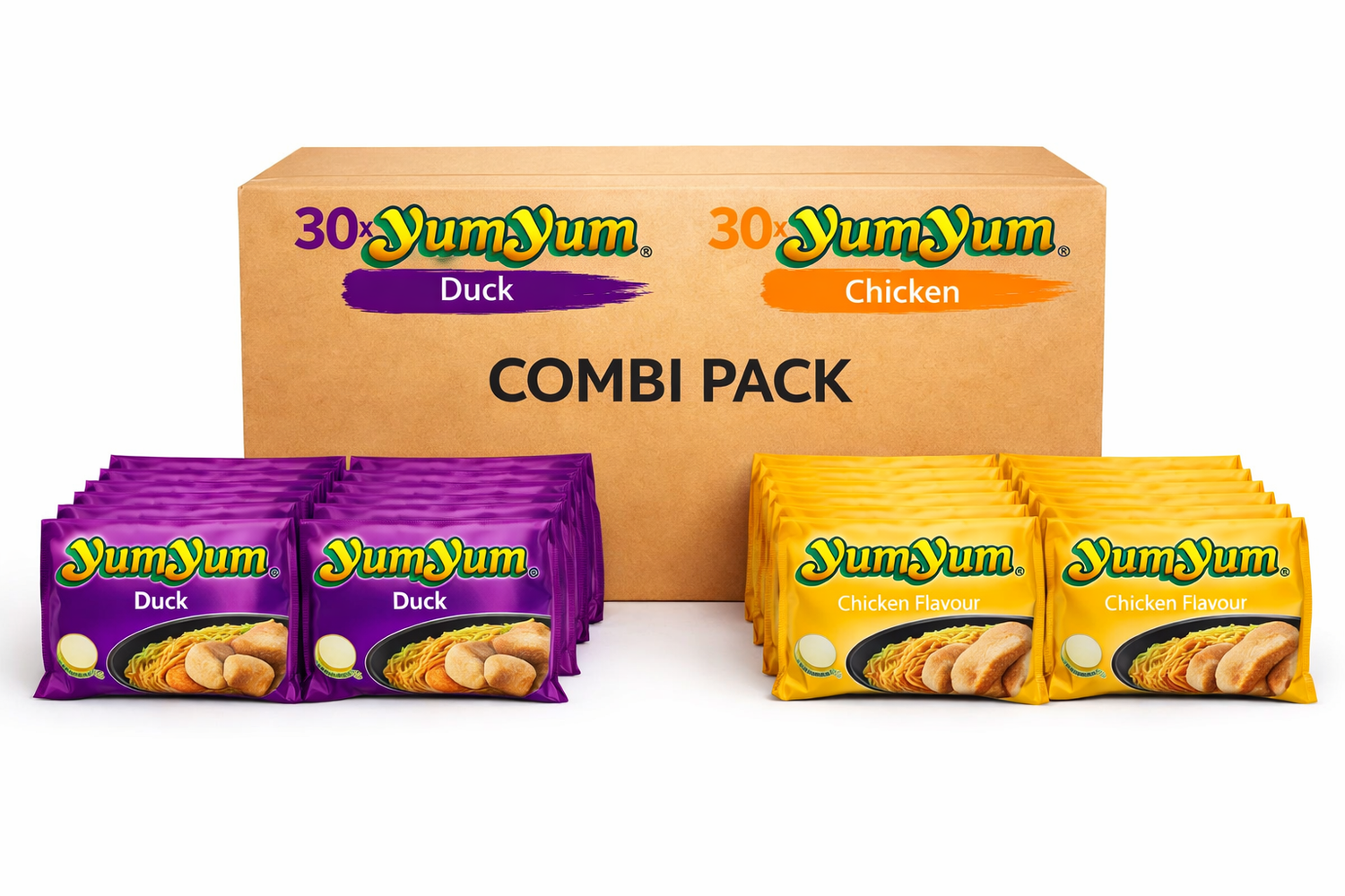 30x  Yumyum Chicken + 30x Yumyum Duck