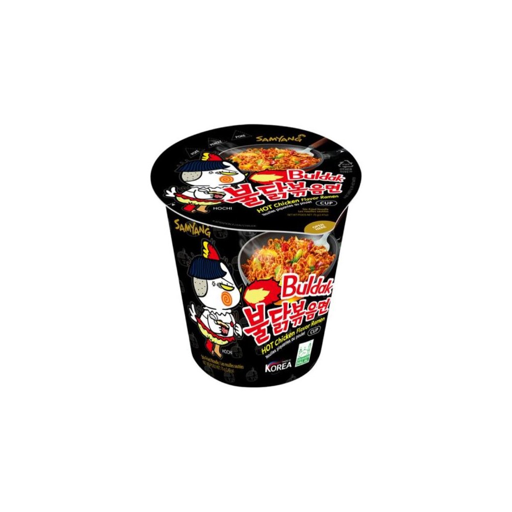 6x Samyang Buldak Hot Chicken Ramen Cup 80g