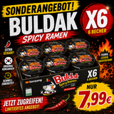 6x Samyang Buldak Hot Chicken Ramen Cup 80g