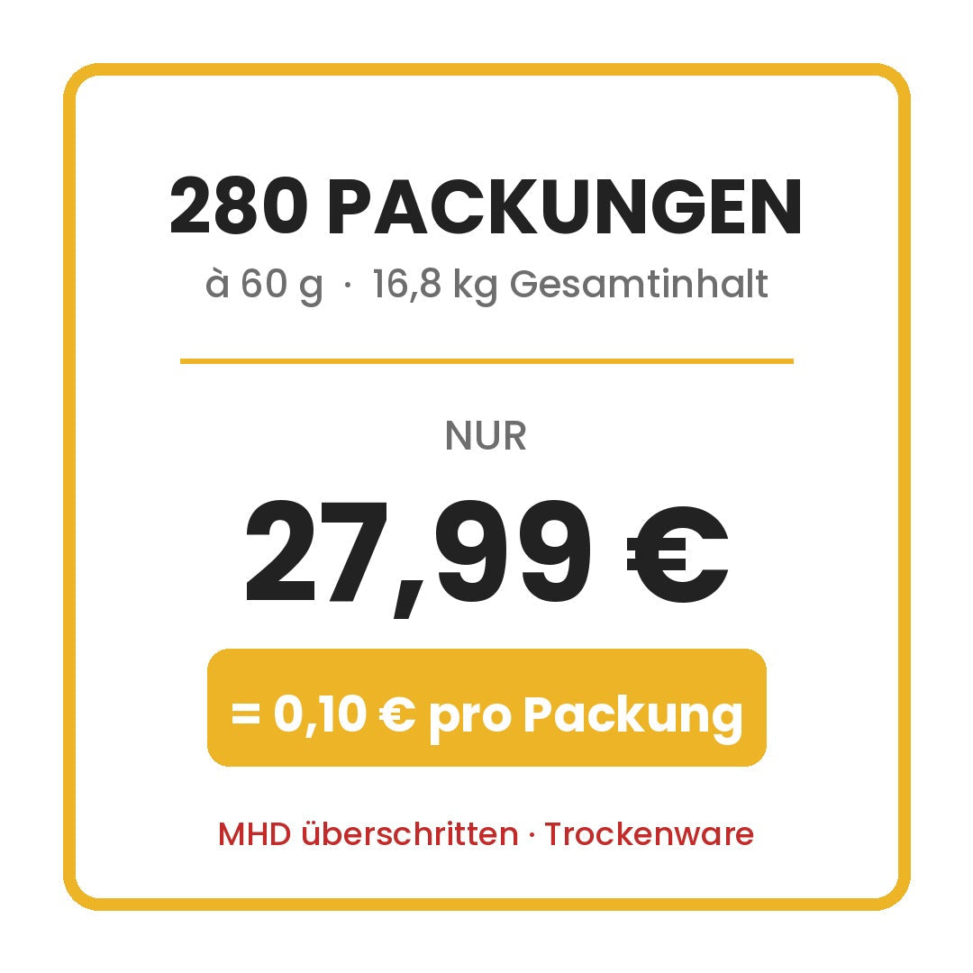 280 Packungen fuer 27,99 Euro