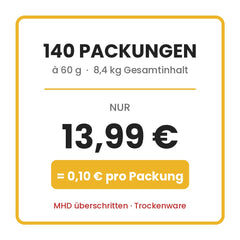 140 Packungen fuer 13,99 Euro