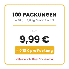 100 Packungen fuer 9,99 Euro