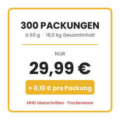 300 Packungen fuer 29,99 Euro