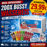 200x Bussy Wassereis 40ml verschiedene Sorten