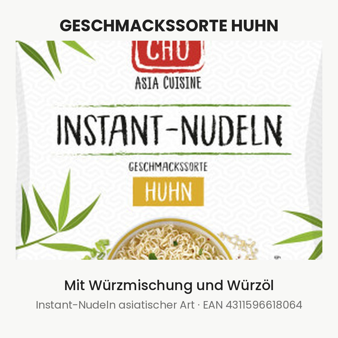 Detailansicht Verpackung Geschmackssorte Huhn